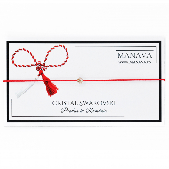 Martisor cu Cristal Swarovski Auriu [2]