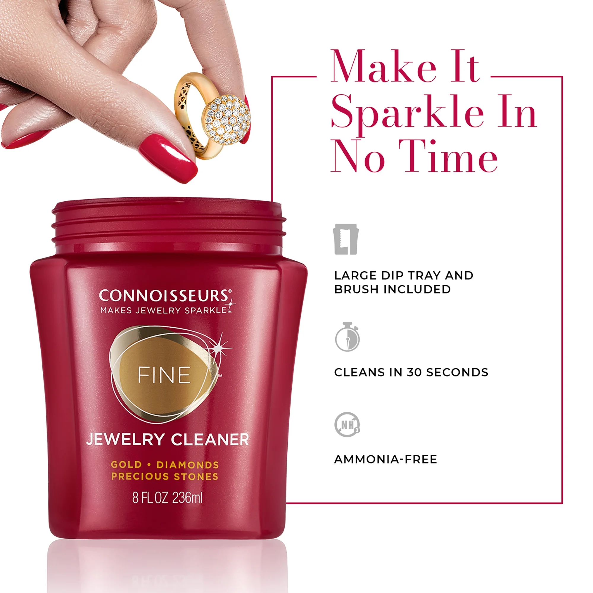 Solutie curatare Aur, Diamante, Pietre Pretioase - Connoisseurs 236 ml [3]