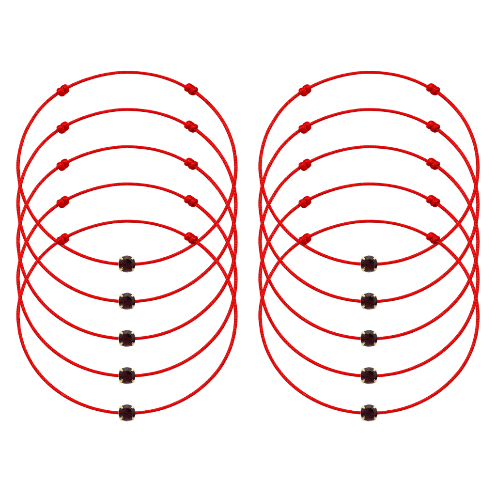 Martisoare - 10 Martisoare cu Cristal Preciosa Ametist Gold