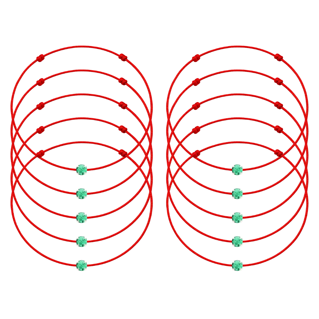 Martisoare - 10 Martisoare cu Cristal Preciosa Mint Green