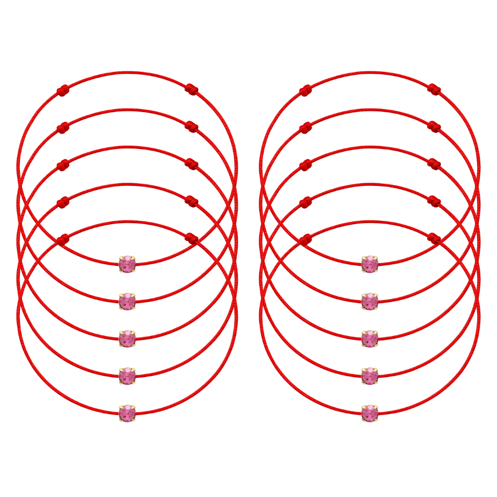 Martisoare - 10 Martisoare cu Cristal Preciosa Rose Gold