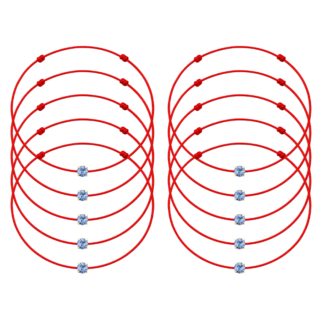 Martisoare - 10 Martisoare cu Cristal Preciosa Safir Light