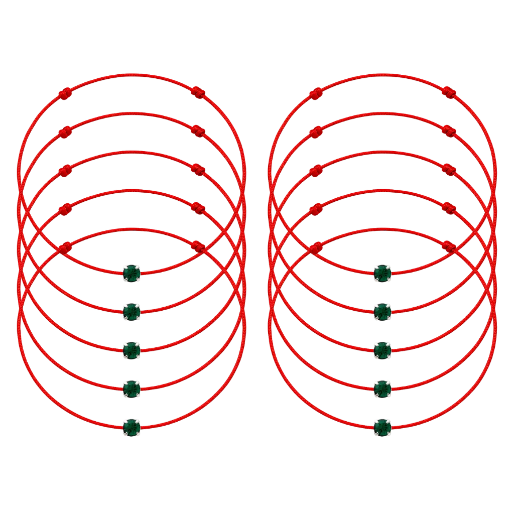 Martisoare - 10 Martisoare cu Cristal Preciosa Smarald