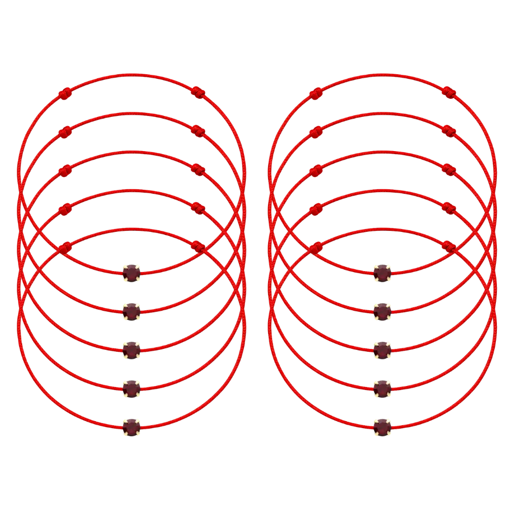 Martisoare - 10 Martisoare cu Cristal Preciosa Vivid Siam