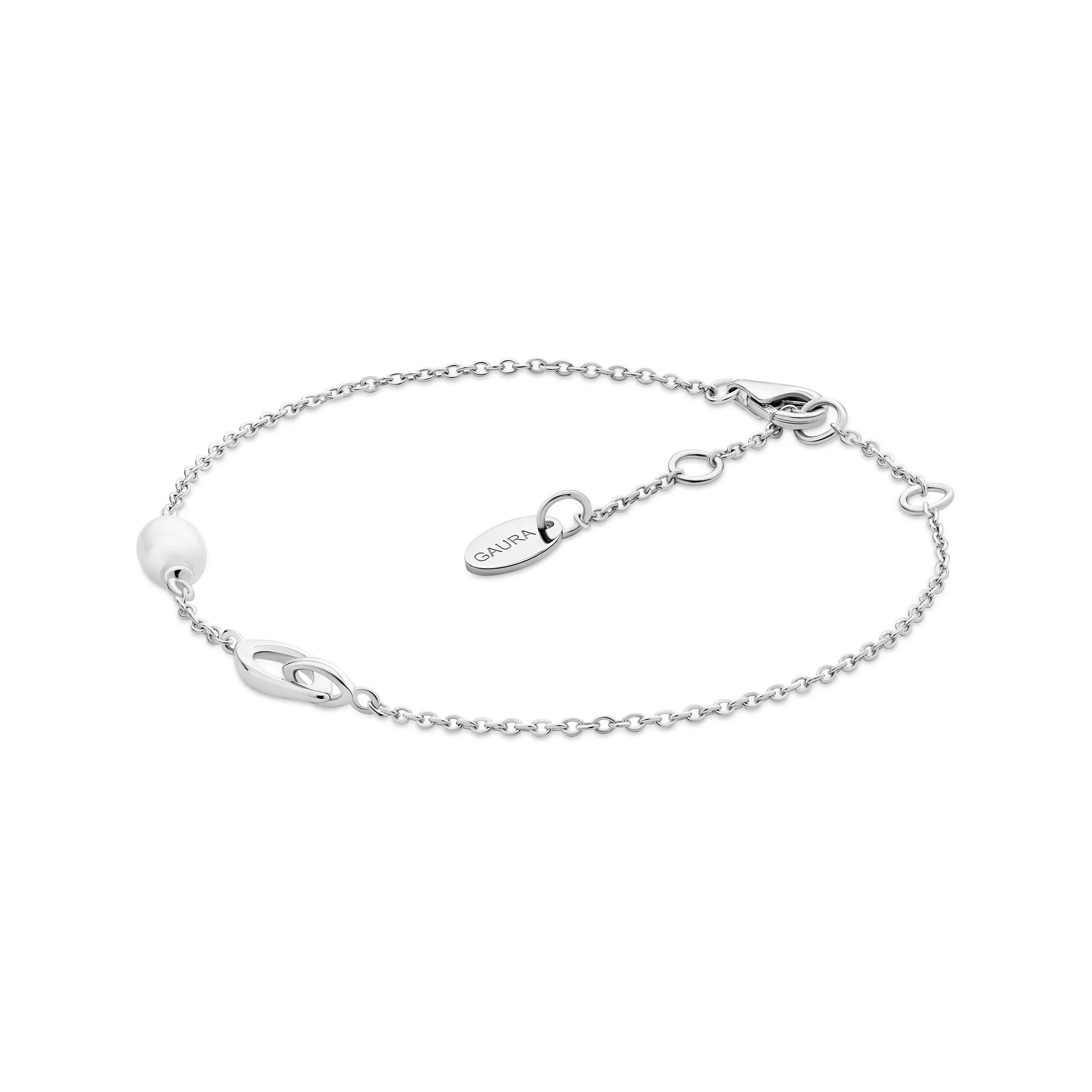 Bratara argint cu perla naturala - Infinity Pearl