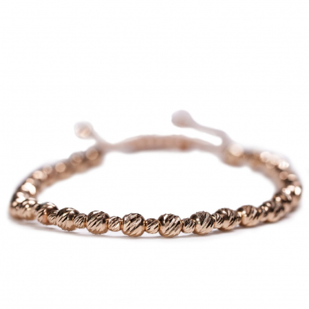 Bratari cu bile de Aur - Bratara cu 57 de bile de Aur 14k AU0004