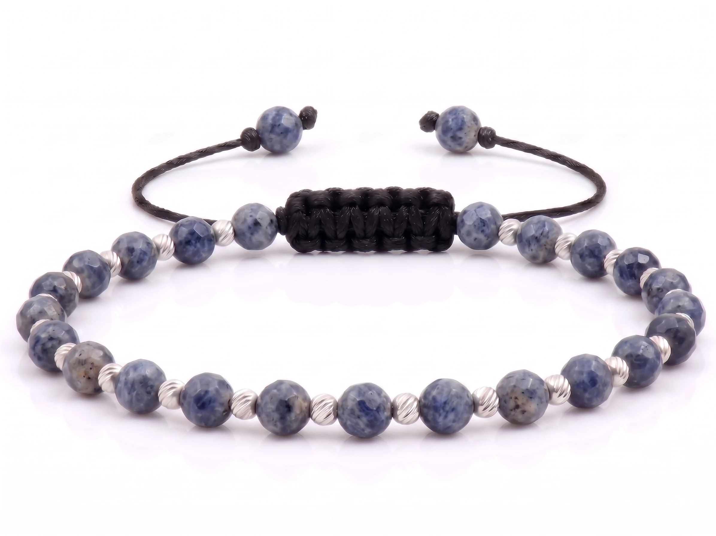 Bijuterii handmade - Bratara cu bile de Argint 925 si Safir