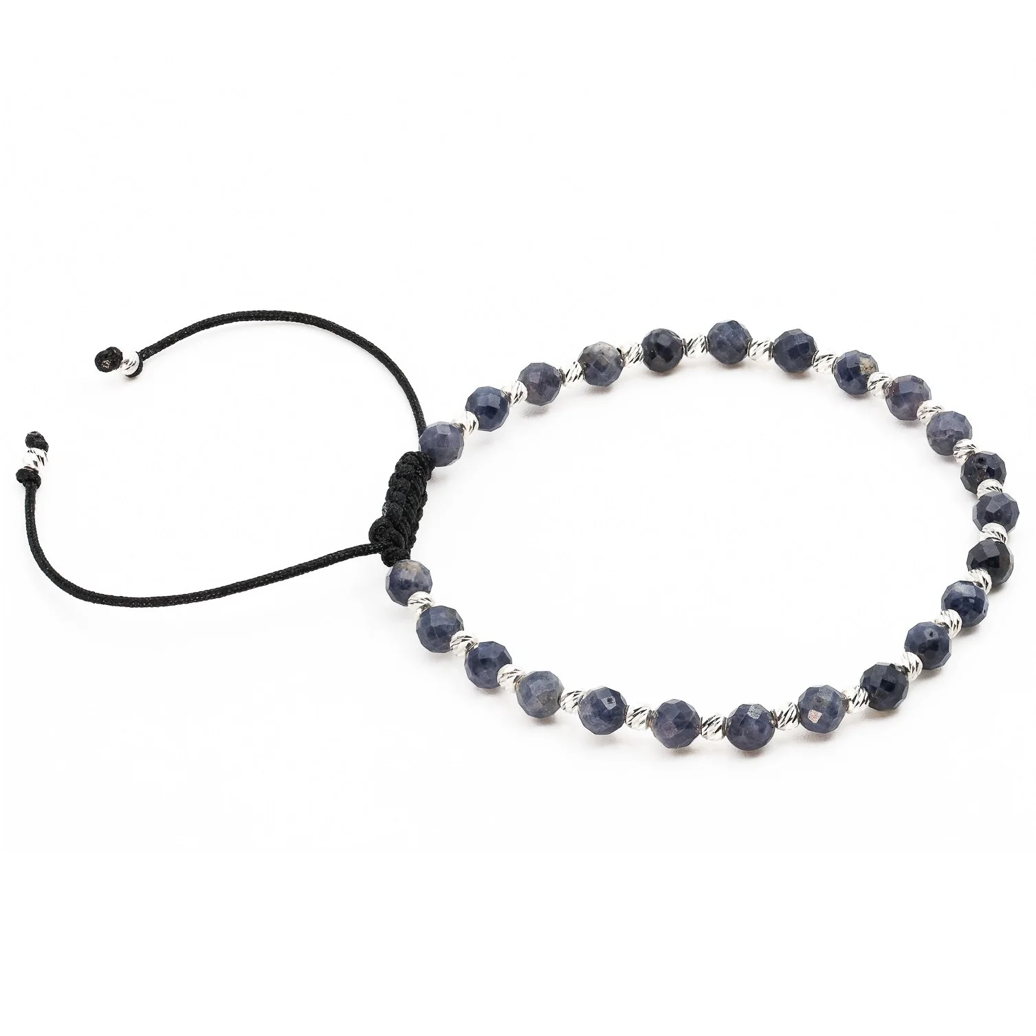 Bratara cu bile de Argint 925 si Safir sfere fatetate – AG0041 [1]