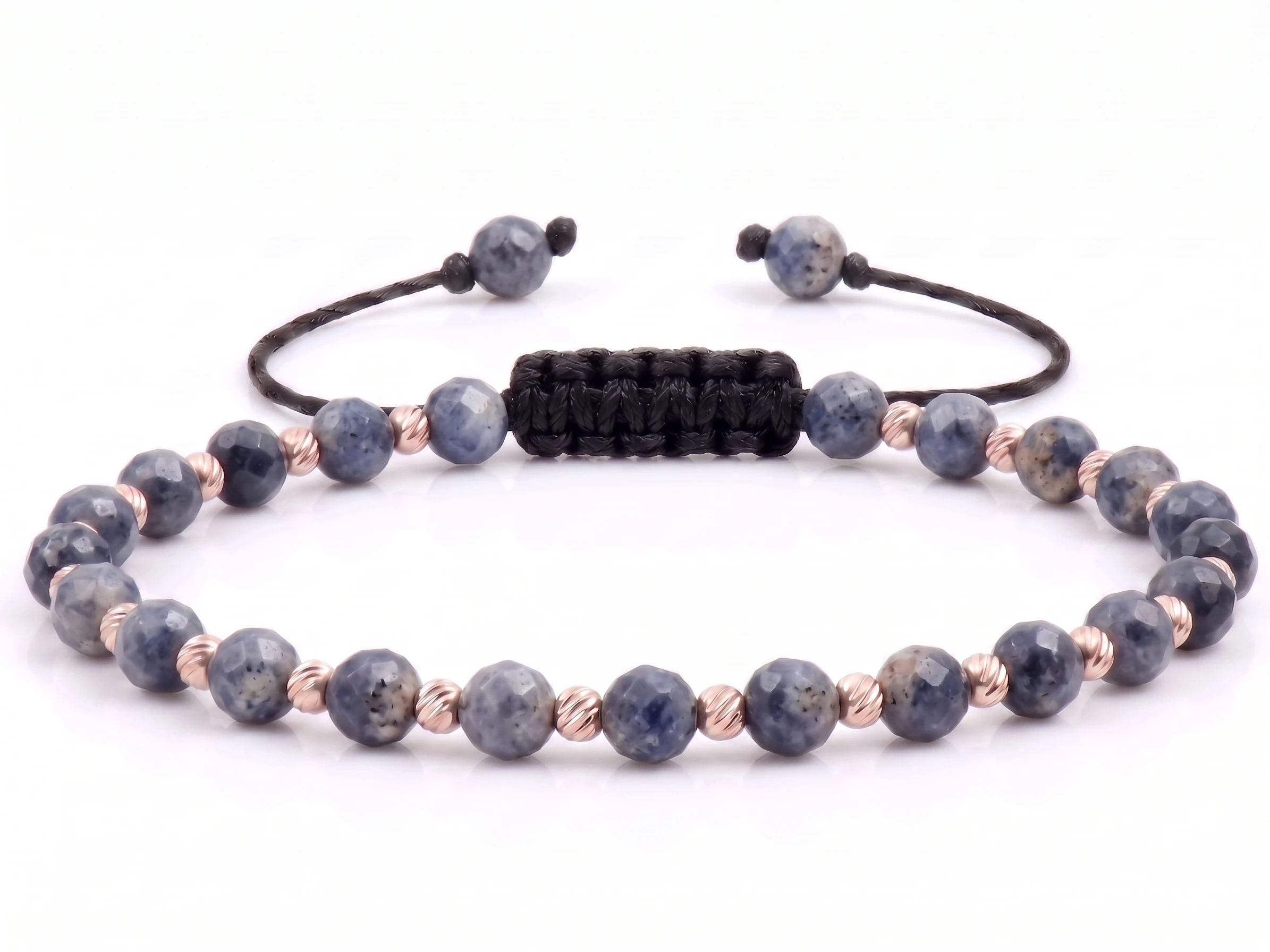 Bijuterii handmade - Bratara cu bile de Aur 14k si Safir