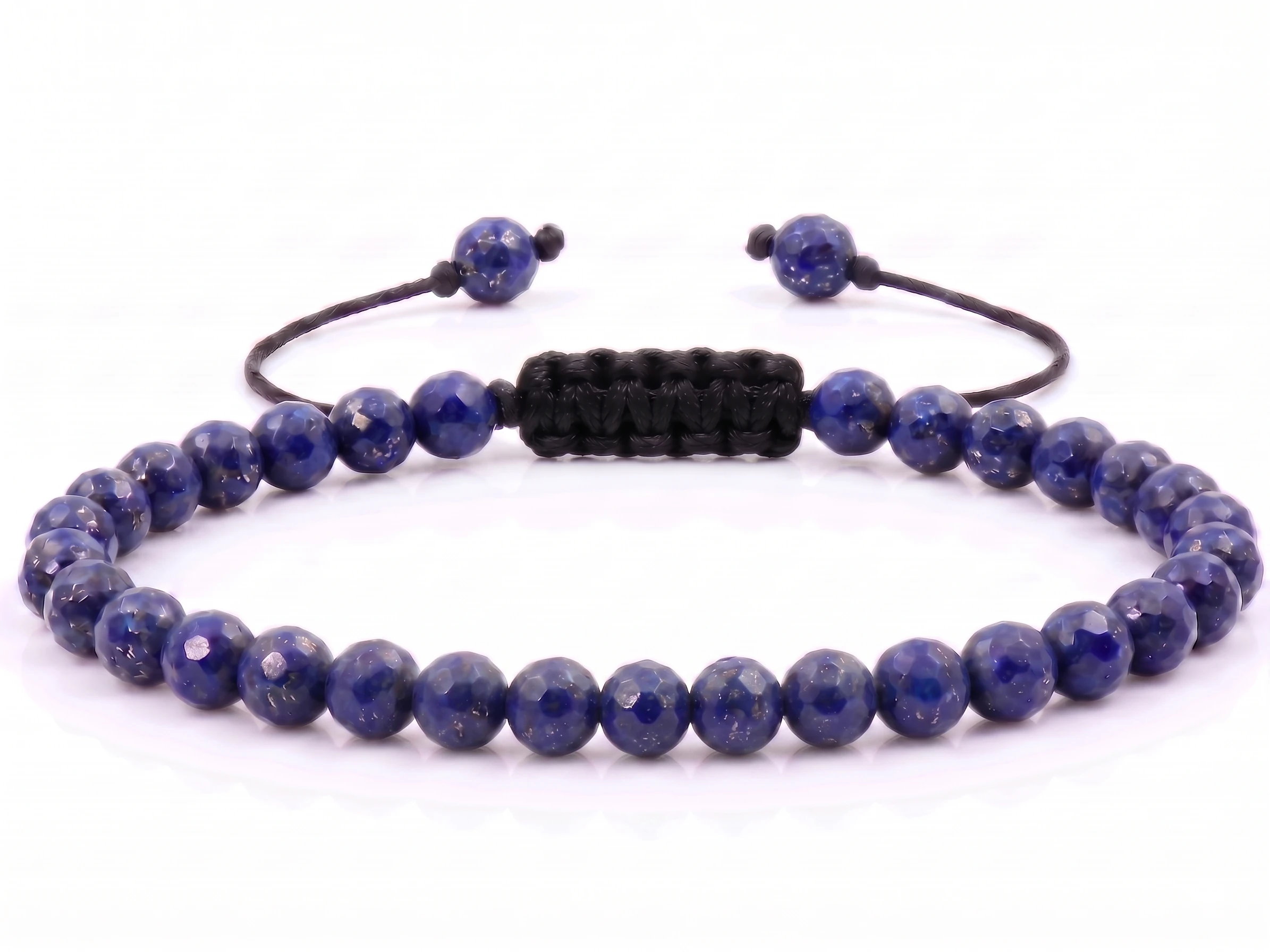 Bratari cu pietre semipretioase - Bratara cu pietre semipretioase Lapis-Lazuli fatetat