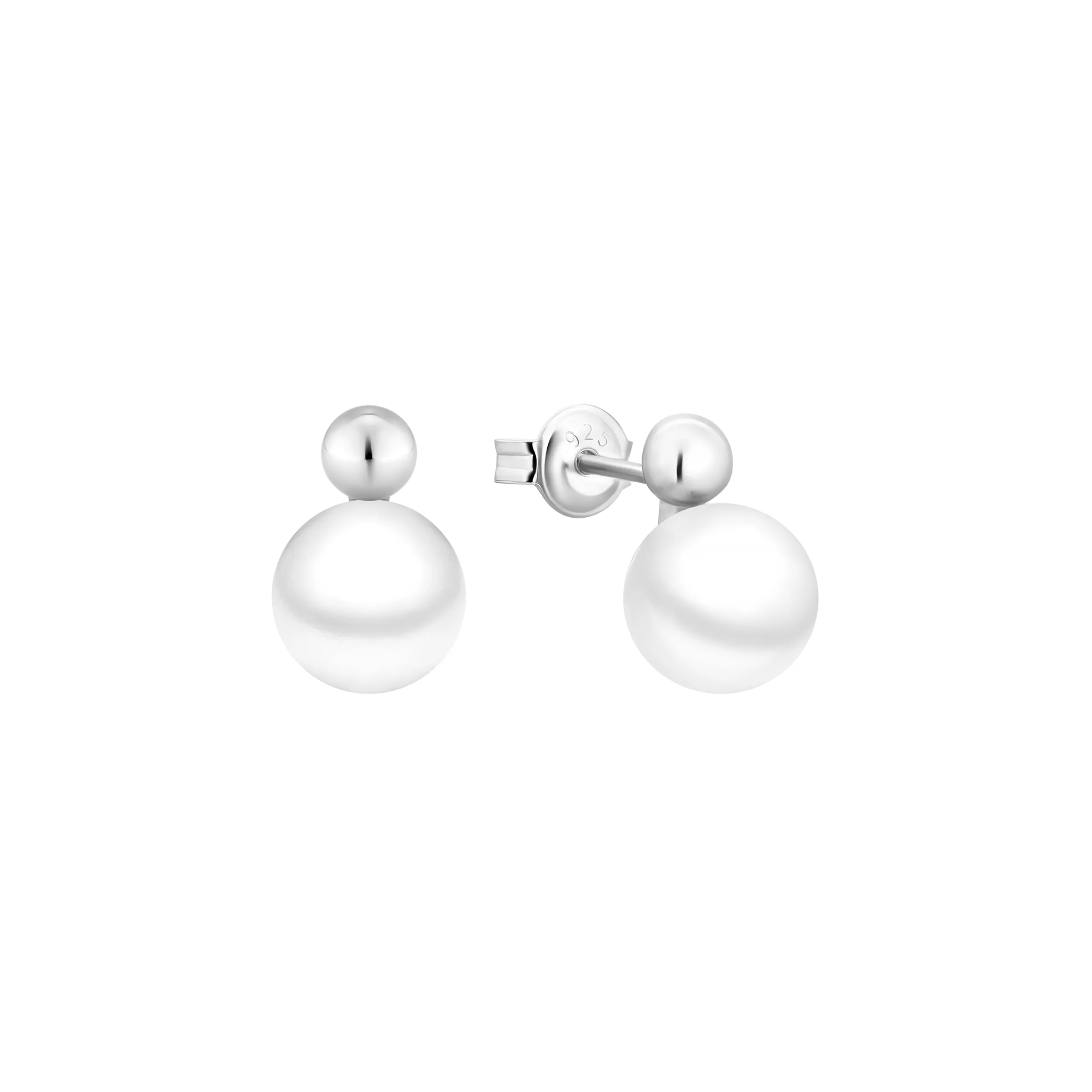 Cercei argint cu perle naturale - Bubble