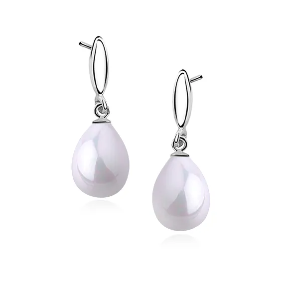 Cercei argint cu perle naturale - Goutte