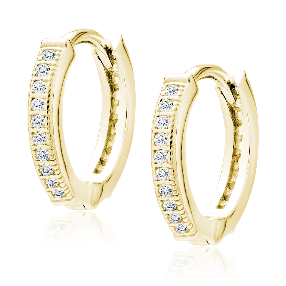 Cercei argint cu zirconii - Boucle d'Or