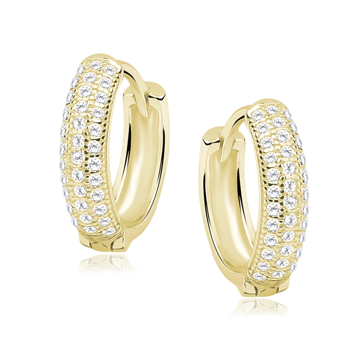 Cercei argint cu zirconii - Brillio