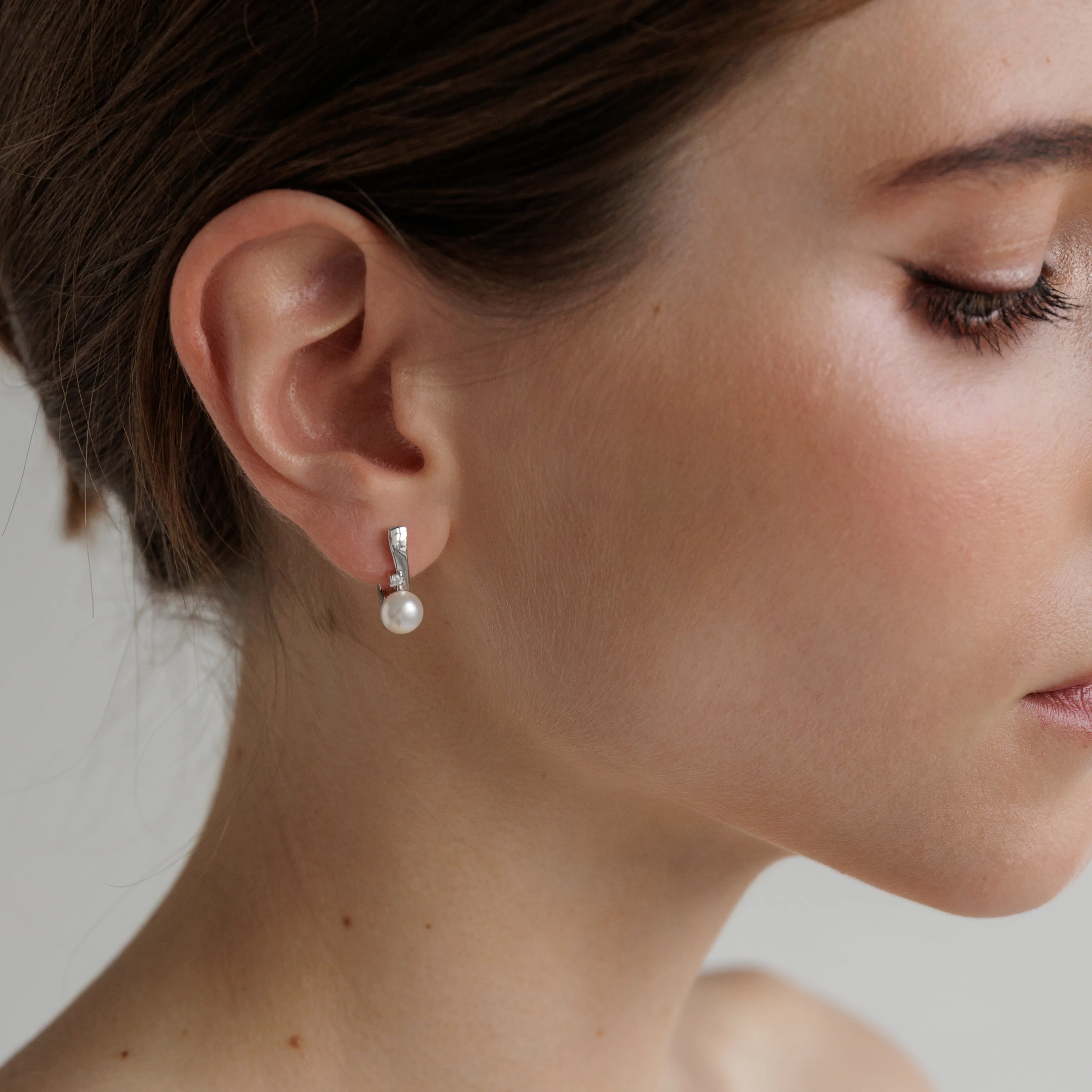 Cercei argint drops cu perle naturale - Solstice [1]