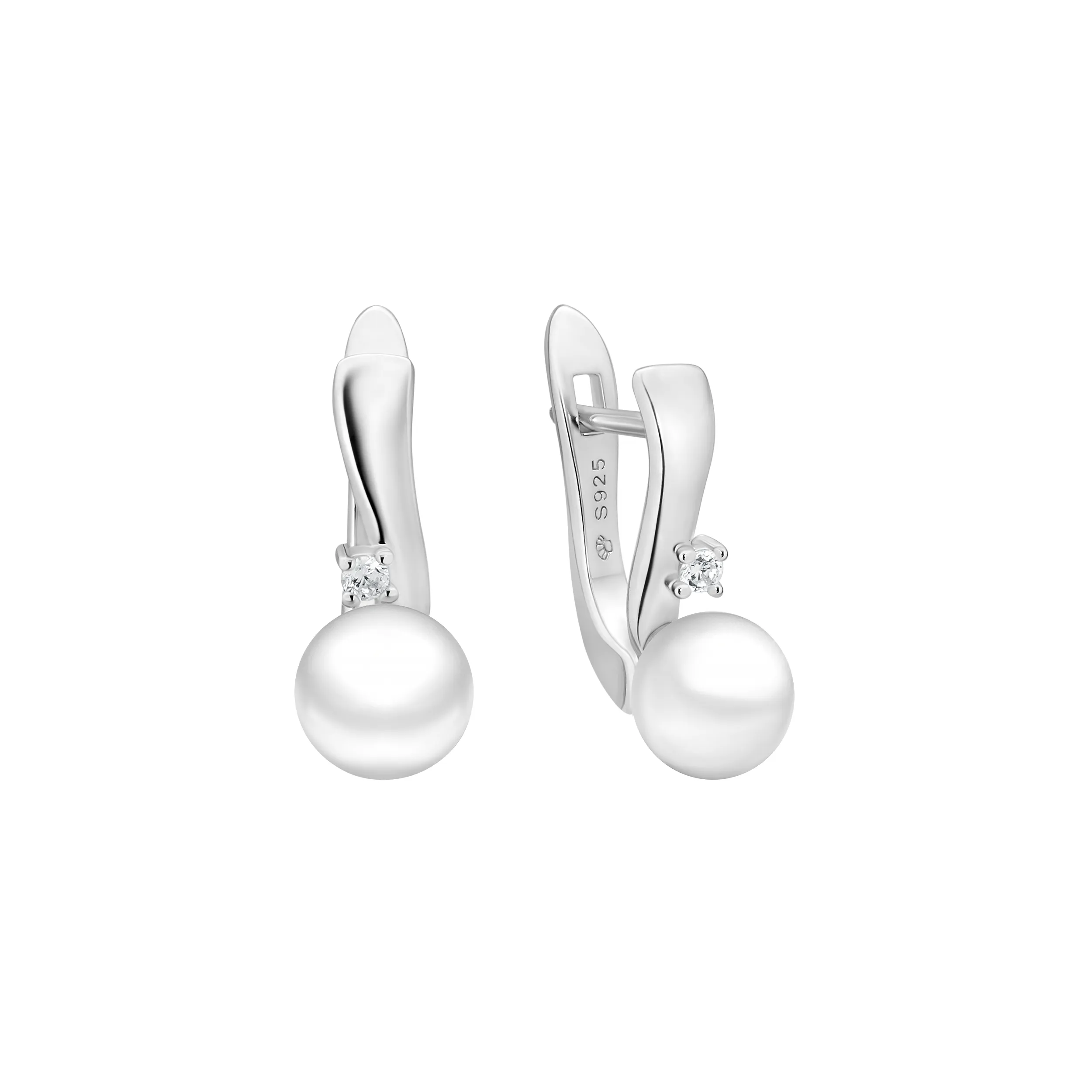 Cercei argint drops cu perle naturale - Solstice