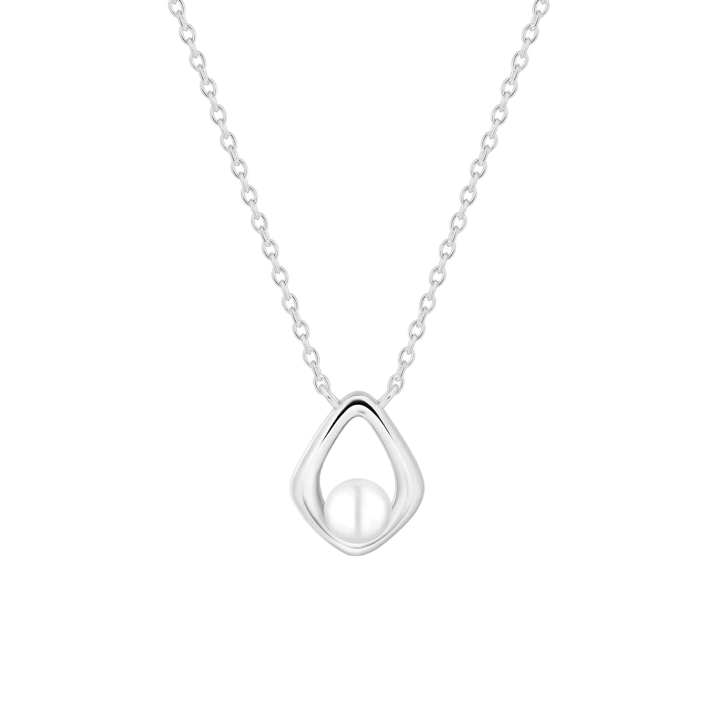 Colier argint cu perla naturala - Frame