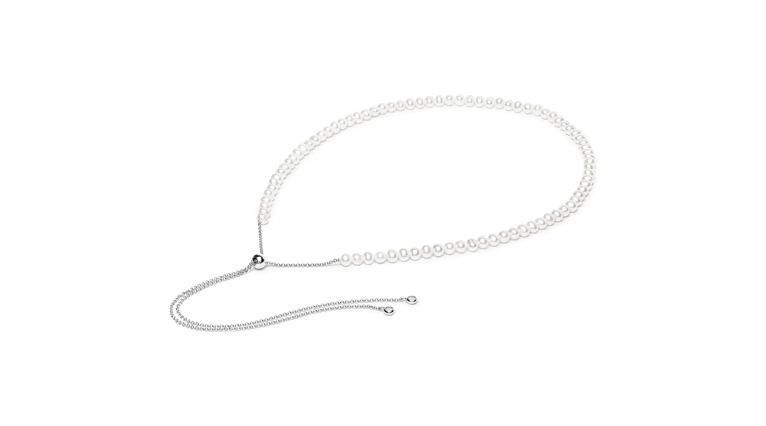 Coliere cu perle - Colier argint cu perle naturale - Goccia