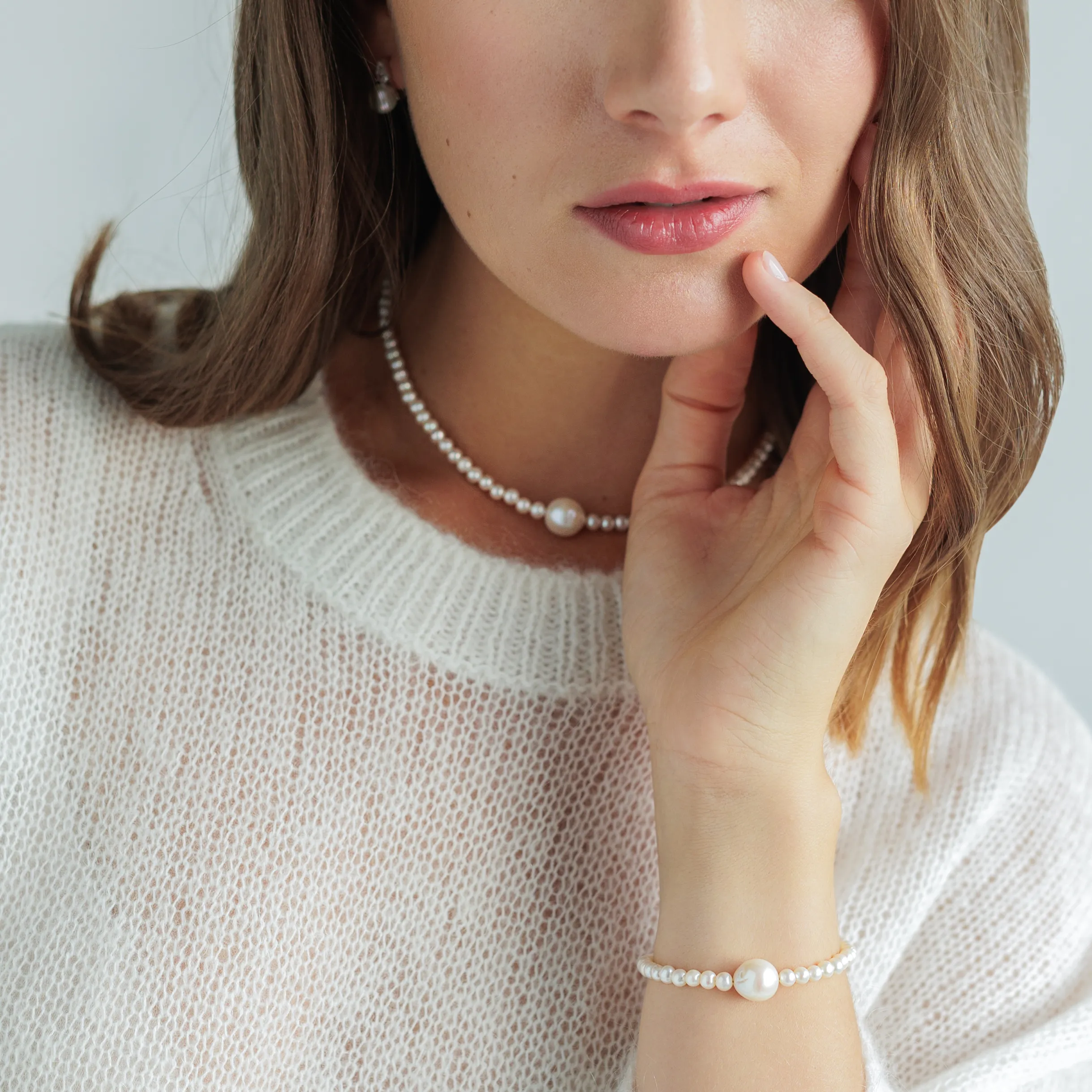 Colier argint cu perle naturale - Noblesse [1]