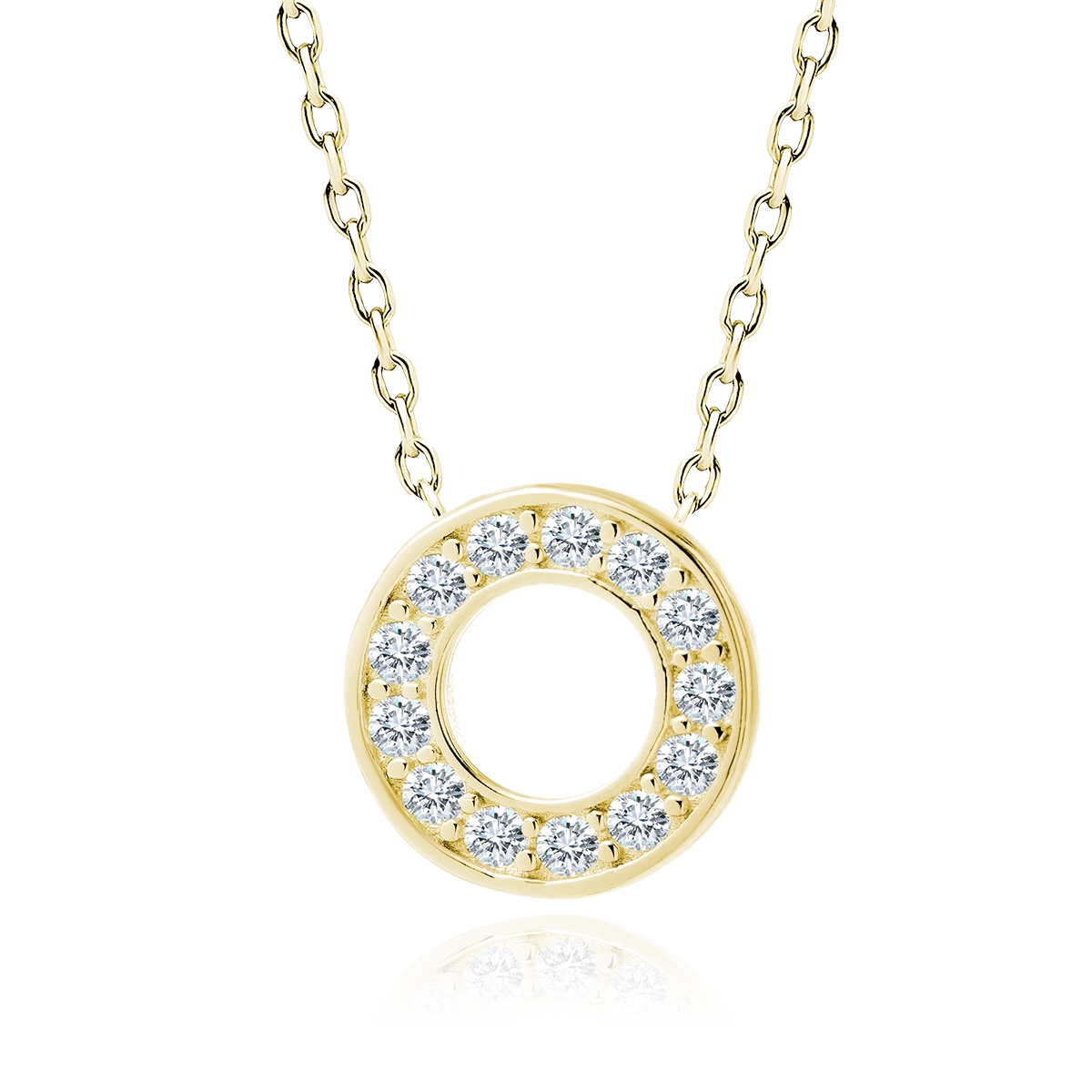 Coliere - Colier argint cu zirconii - Bloom