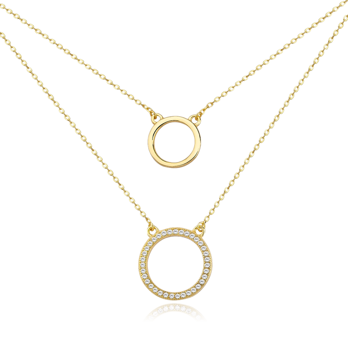 Coliere argint - Colier argint cu zirconii - Gemini