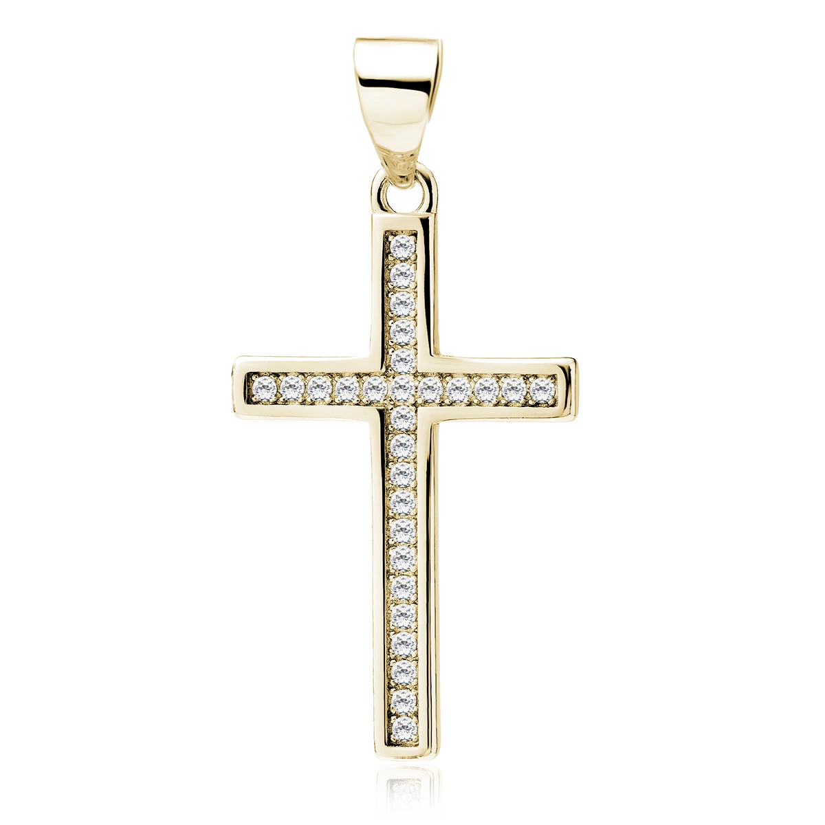 Pandantive argint - Cruciulita argint cu zirconii - Croce di Luce