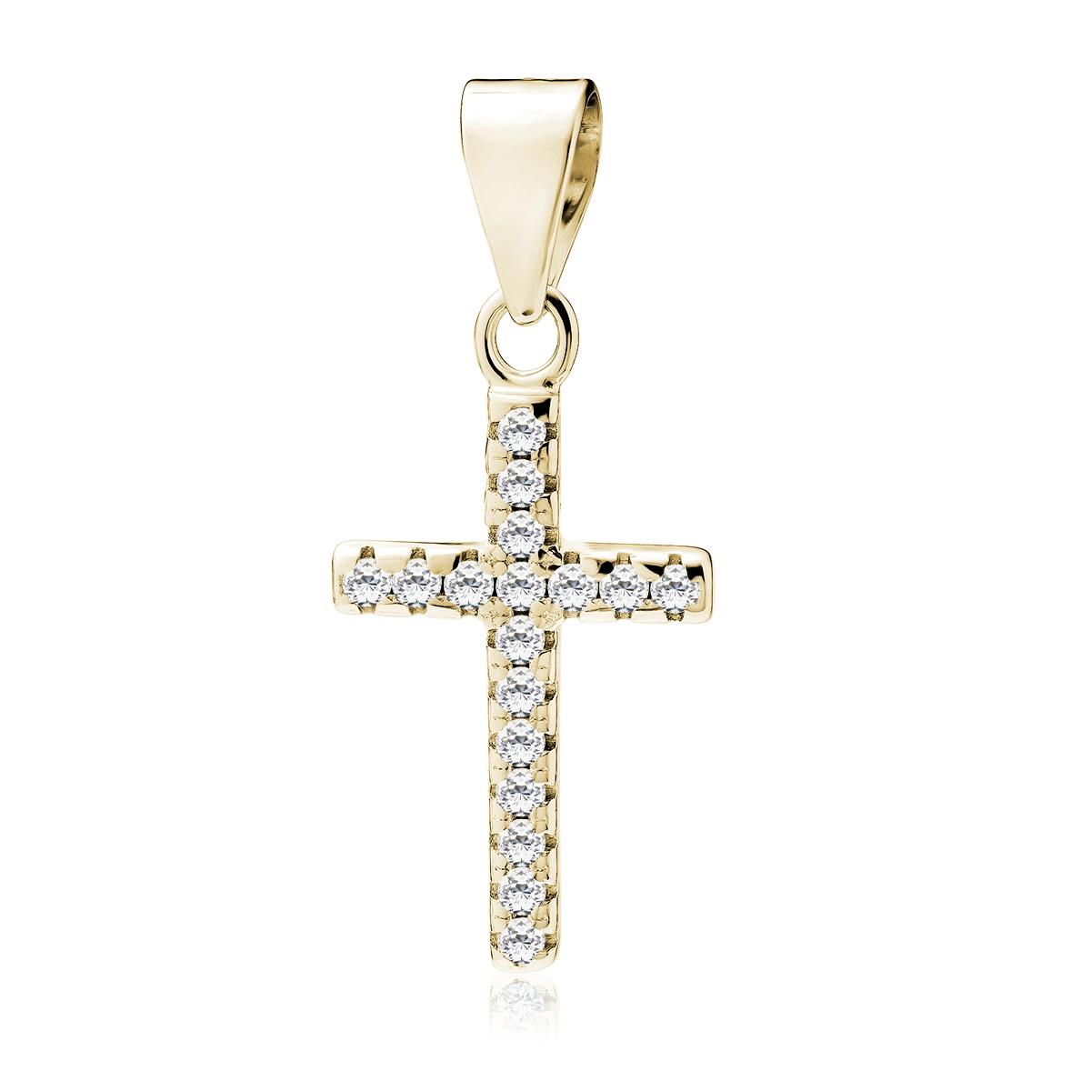 Pandantive argint - Cruciulita argint cu zirconii - Croix