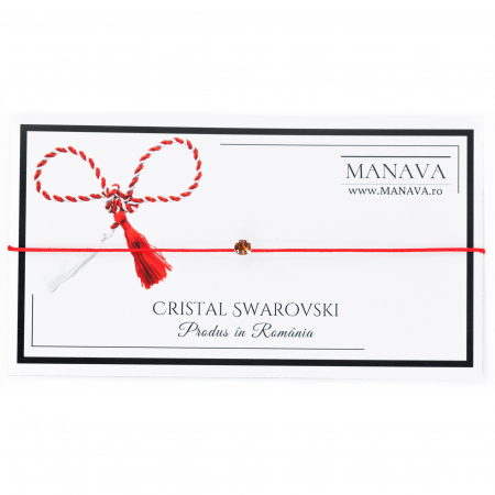 Martisor cu Cristal Swarovski Topaz [1]