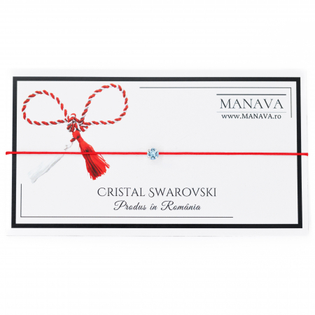 Martisor cu Cristal Swarovski Acvamarin [1]