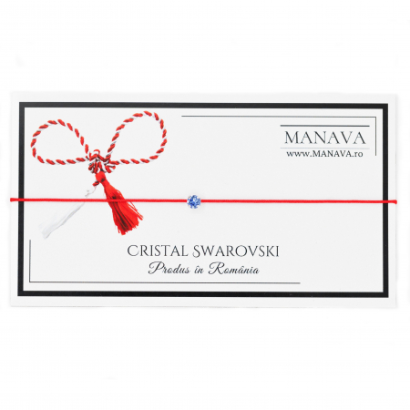 Martisor cu Cristal Swarovski Safir [1]
