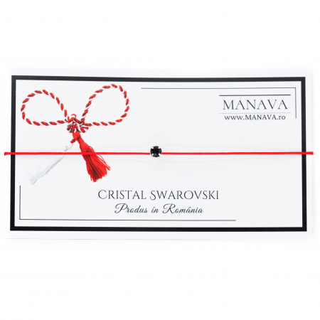 Martisor cu Cristal Swarovski Negru [1]