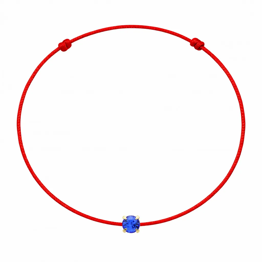 Martisoare - Martisor cu Cristal Preciosa Safir Gold