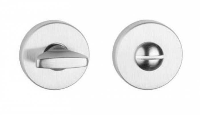 Mâner ușa crom satinat, 293 - rozetă wc [2]