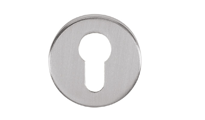 Mâner ușa crom satinat, 293 - rozetă butuc [2]