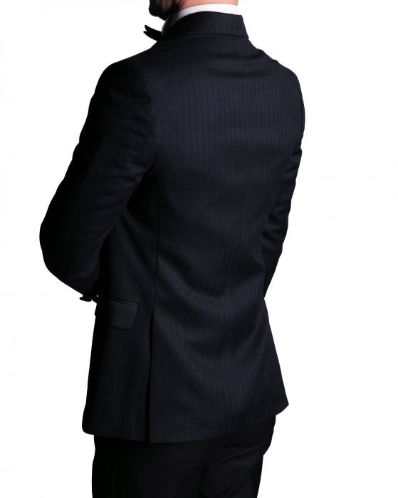 Costum Ceremonie Slim Albastru Închis [5]