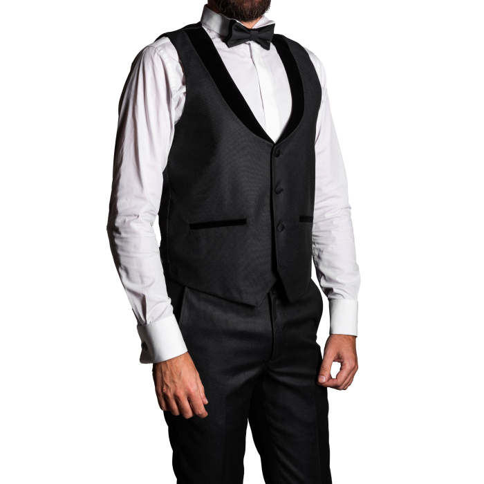 Costum Ceremonie Slim Negru C7 [5]