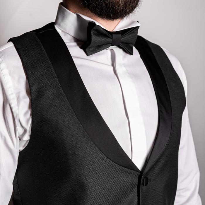 Costum Ceremonie Slim Negru C7 [7]