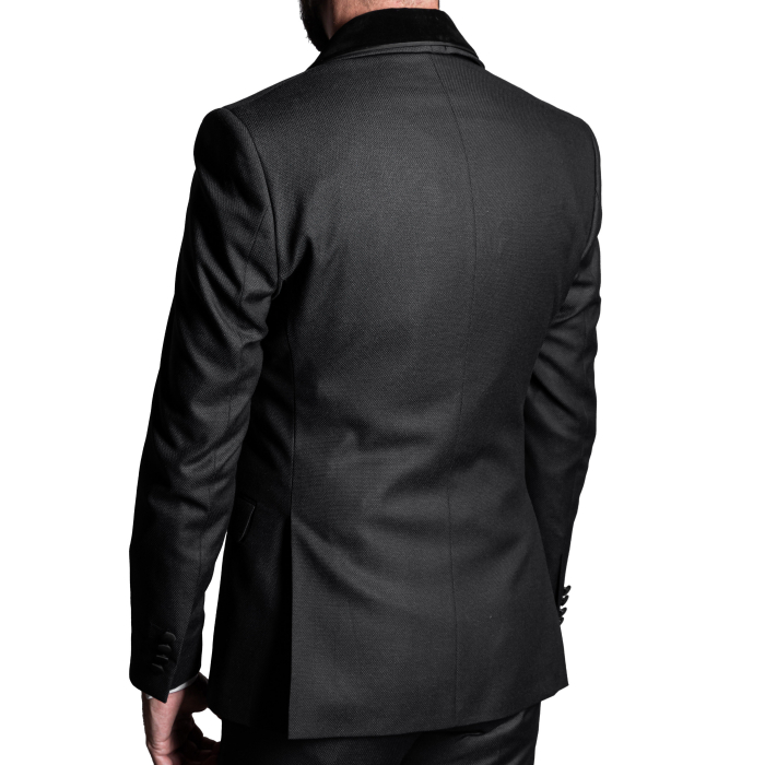 Costum Ceremonie Slim Negru C7 [3]