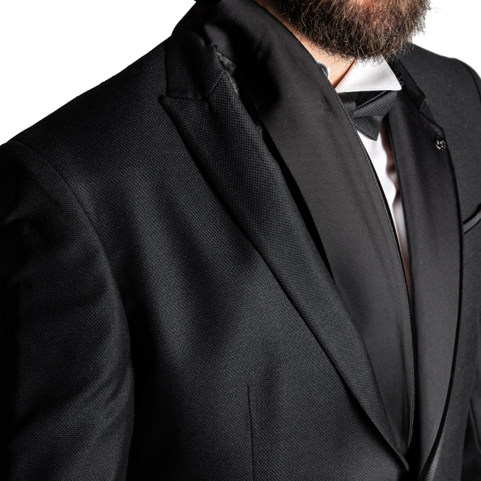 Costum Ceremonie Slim Negru C7 [2]