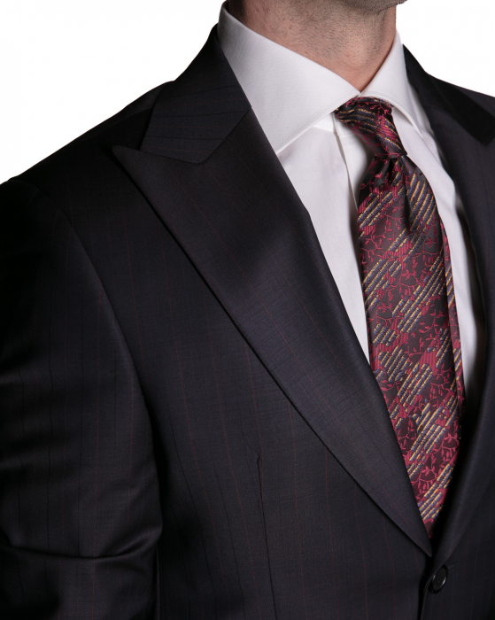 Costum Office Slim Albastru Închis [2]