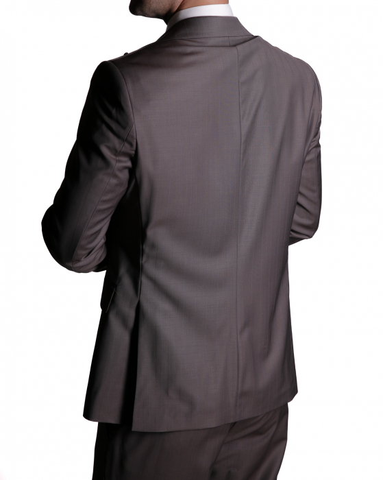 Costum Office Slim Gri Deschis [3]