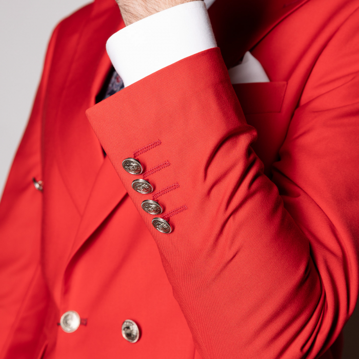 Costum Office Slim Roșu Deschis [3]
