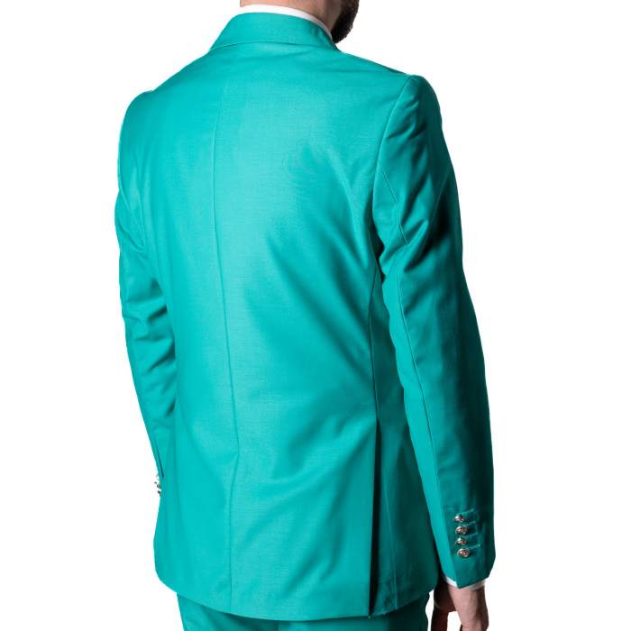 Costum Office Slim Turcoaz [3]