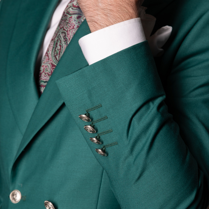 Costum Office Slim Verde Închis [3]