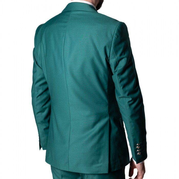 Costum Office Slim Verde Închis [2]