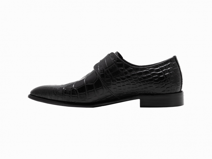 Pantofi Office negru crocodil cu cataramă [3]