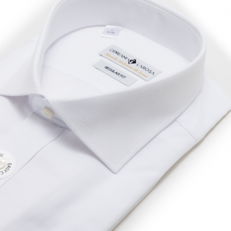 Cămașă Regular Fit alba cu textură - 938 [1]