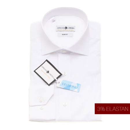 Slim - Cămașă Slim Fit albă - 211