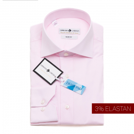 Slim - Cămașă Slim Fit roz - 214