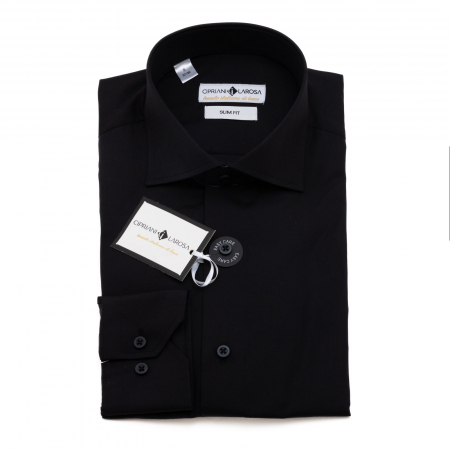 Slim - Cămașă Slim Fit neagră